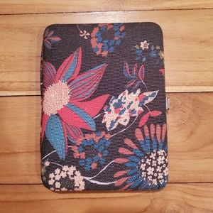 Floral canvas wallet